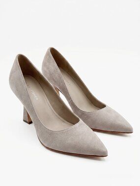 Marc Fisher Suede Pointed Toe Pump Nude Color 9M